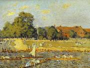 Alfred Sisley Regatta at Hampton Court, France oil painting artist